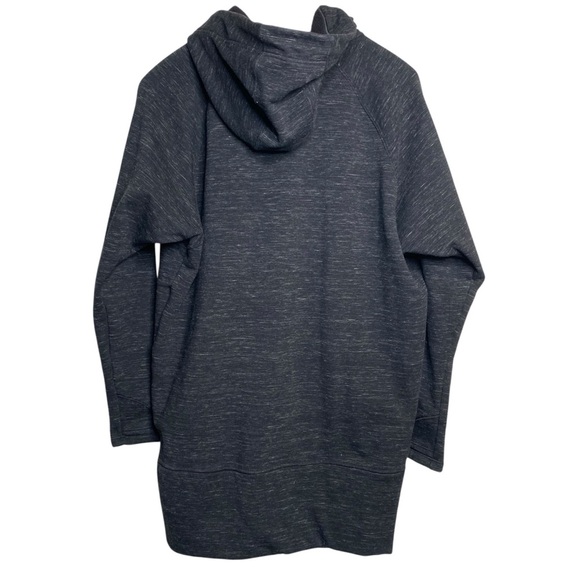 Athleta Stronger Long Long COZY Hoodie black/charcoal Multi zip front Size S - Picture 5 of 10